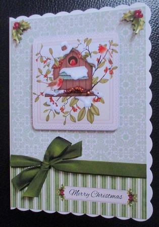 Lovely Birdhouse Winter Scene Topper by Davina Rundle