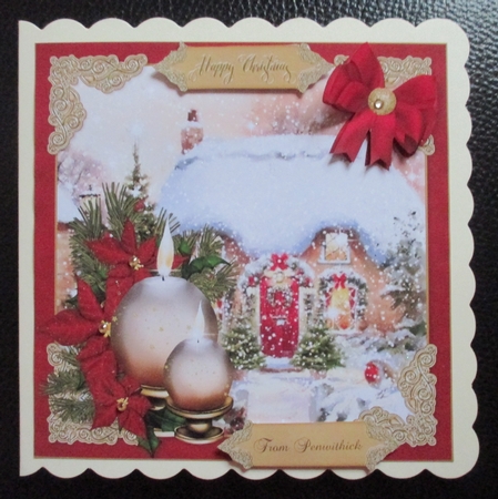 Candle Christmas Scene 3 by Davina Rundle