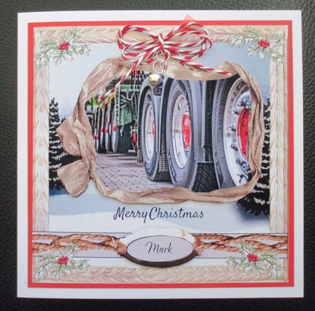 MALE RELATIVES CHRISTMAS HGV LORRY by Davina Rundle