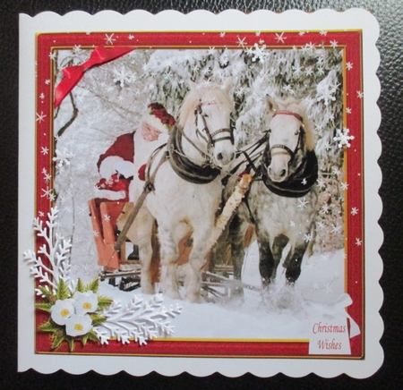 SANTA,S ON HIS WAY IN HIS SLEIGH 3 by Davina Rundle