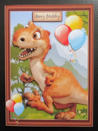 Brown Dinosaur Off For A Walk by Davina Rundle