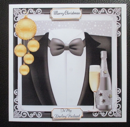 Silver & Black Festive Suit 8x8 by Davina Rundle