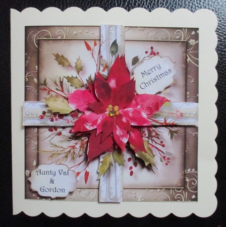 Scarlet Poinsettia Christmas Present by Davina Rundle