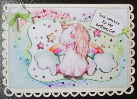 Unicorn - Birthday girl by Davina Rundle