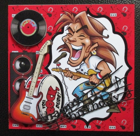 8x8 you rock dude mini kit by Davina Rundle