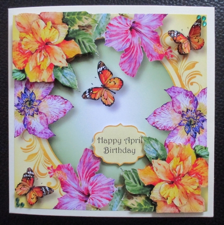 Hibiscus & Butterflies - Watercolour Wonder by Davina Rundle