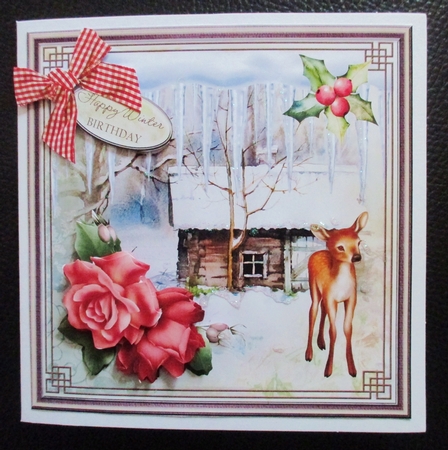 Winter cabin 2 by Davina Rundle