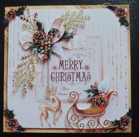 White Christmas Wordart Card Front Bundle. by Davina Rundle