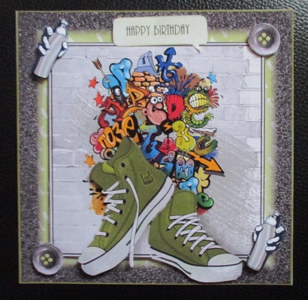 Graffiti Card Front Kit by Davina Rundle