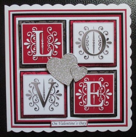 LOVE SQUARES All Occasions 7.5 Quick Layer Card & Insert  by Davina Rundle