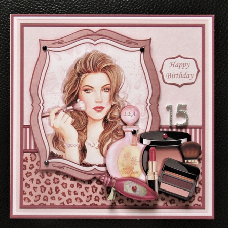 MAKE UP ARTIST 8x8 Decoupage & Insert Mini Kit by Davina Rundle