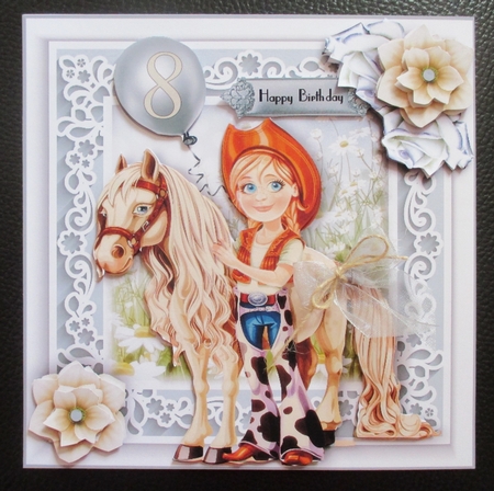 Little Pony Card Front kit age 5-9 by Davina Rundle