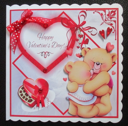 Bear Hugs Valentine mini kit. by Davina Rundle