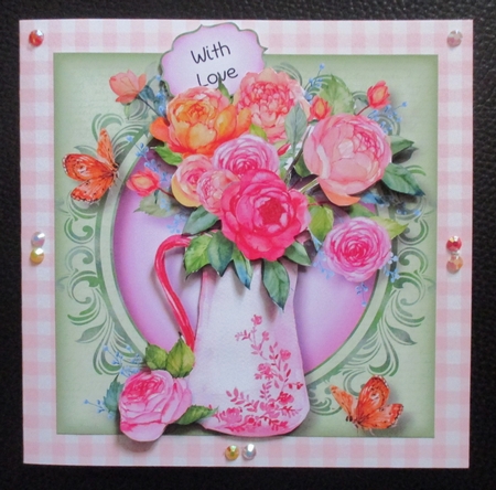 Watercoloured Floral Jug by Davina Rundle