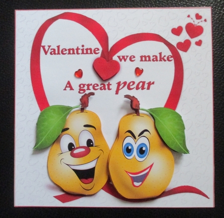 8x8 Valentine pears mini kit by Davina Rundle
