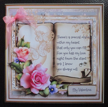 Rose and hearts by Davina Rundle