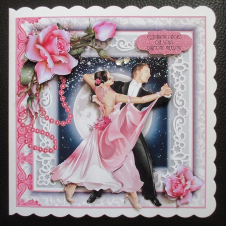 Dancing In The Moonlight Card Front Kit by Davina Rundle