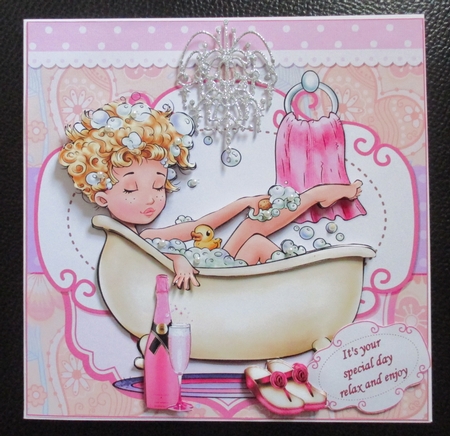 8x8 relax enjoy some bubbles mini kit by Davina Rundle