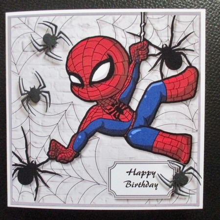 Cartoon Spiderman by Davina Rundle