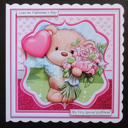 BERTIES BOUQUET 7.5 All Occasion Decoupage & Insert Mini Kit by Davina Rundle