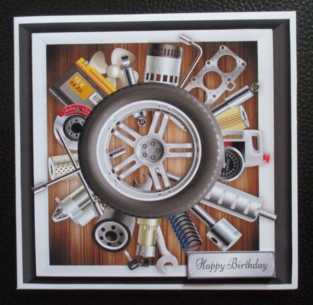 Car Bits 8x8 by Davina Rundle