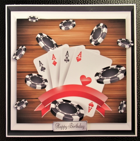 Aces & Chips 8x8 by Davina Rundle