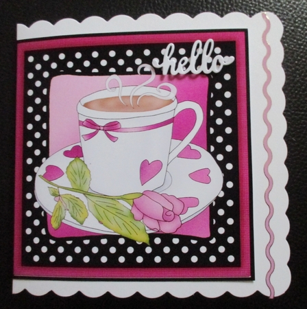 Time for Tea Quick Cut and Fold Card   by Davina Rundle