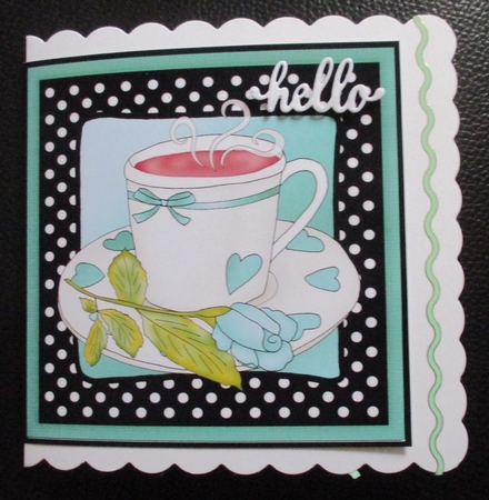 Time for Tea Quick Cut and Fold Card   by Davina Rundle