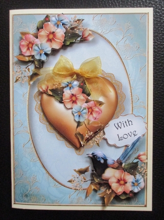 Gorgeous Golden Heart & Florals by Davina Rundle