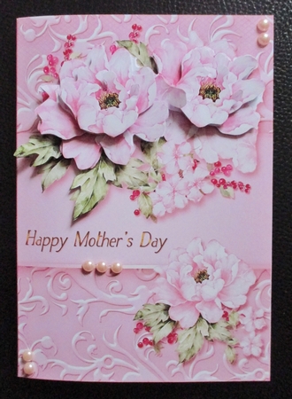 Pretty and Pink 6x8 Floral Card Fronts by Davina Rundle