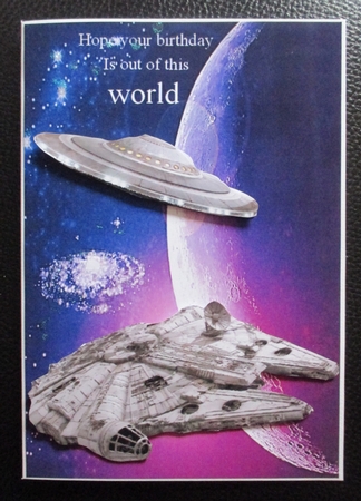 space moon space ships by Davina Rundle