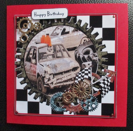 BANGER RACING FATHERS DAY/BIRTHDAY by Davina Rundle