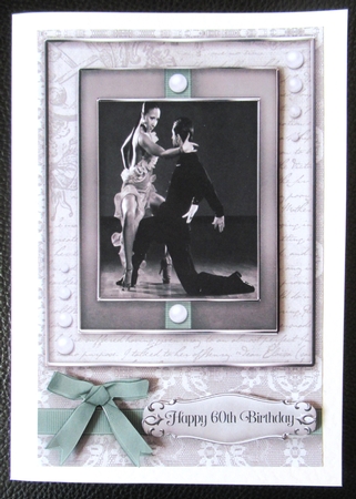 Black and White dancer Quick Card by Davina Rundle