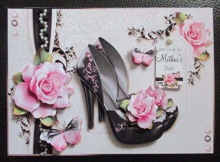 The Floral Black Shoes by Davina Rundle