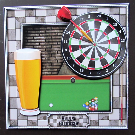 Darts and Lager 8x8 Mini Kit by Davina Rundle