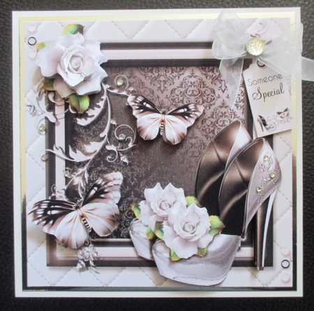The Floral Silver Shoes by Davina Rundle