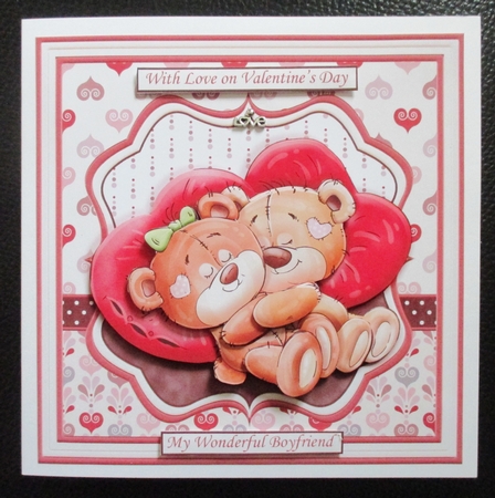SNUGGLE BEARS 7.5 Decoupage & Insert Mini Kit by Davina Rundle