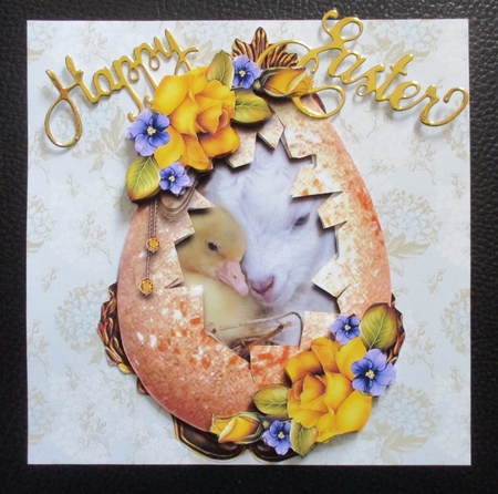 Eggstravaganza - The Lamb and Duckling egg by Davina Rundle