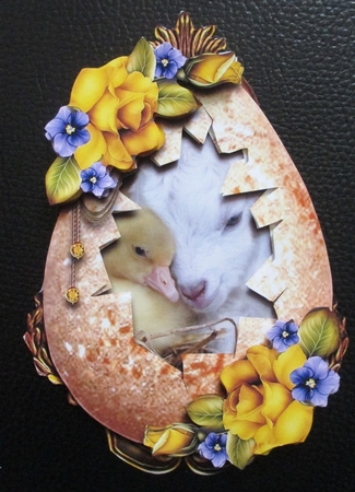 Eggstravaganza - The Lamb and Duckling egg by Davina Rundle