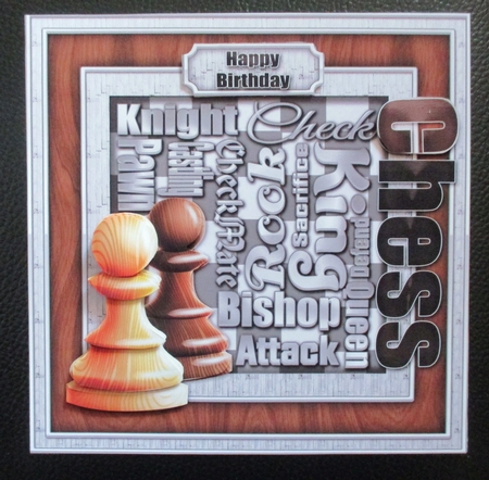 Chess 8x8 Decoupage Mini Kit by Davina Rundle