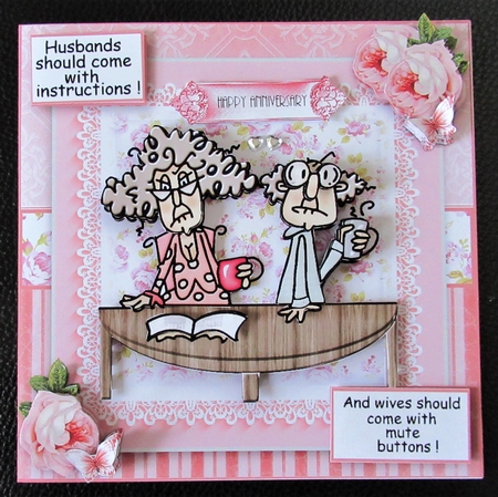 Stella And Gus Anniversary/Romance Card Front Kit by Davina Rundle