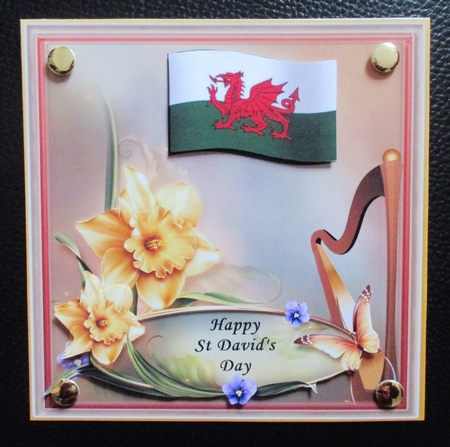 St. Davids Day 6 x 6 quick card by Davina Rundle