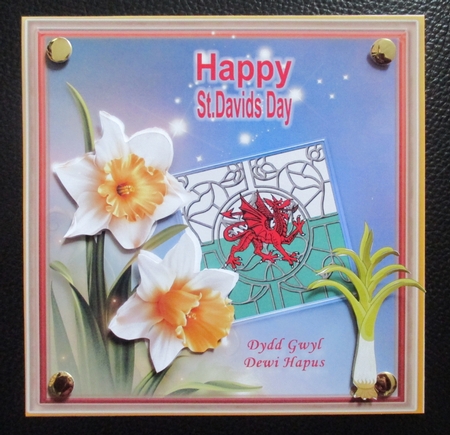 St. Davids Day (2) 7 x 7 quick card by Davina Rundle