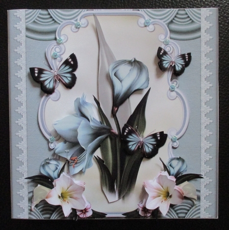 Jade orchids and butterflies by Davina Rundle
