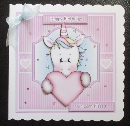 Unicorn Kisses Topper Sheet by Davina Rundle