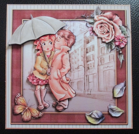 Love Story 8x8 Decoupage Mini Kit by Davina Rundle