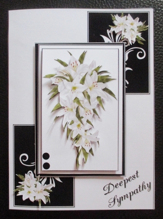 Sympathy lilies mini kit by Davina Rundle