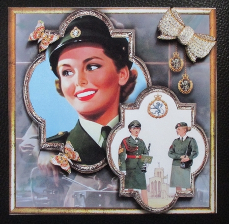 Military and Emergency Services WRAC age card by Davina Rundle