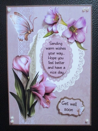 Flowers and verse A5 by Davina Rundle
