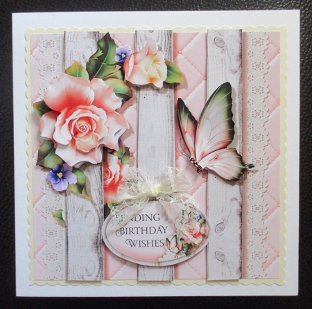 Peach Woodland Butterfly by Davina Rundle